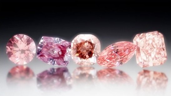 5 diamanti rosa