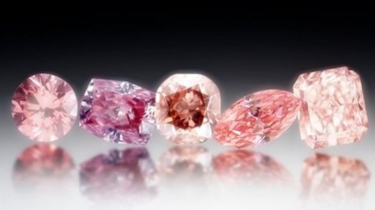 5 pink diamonds