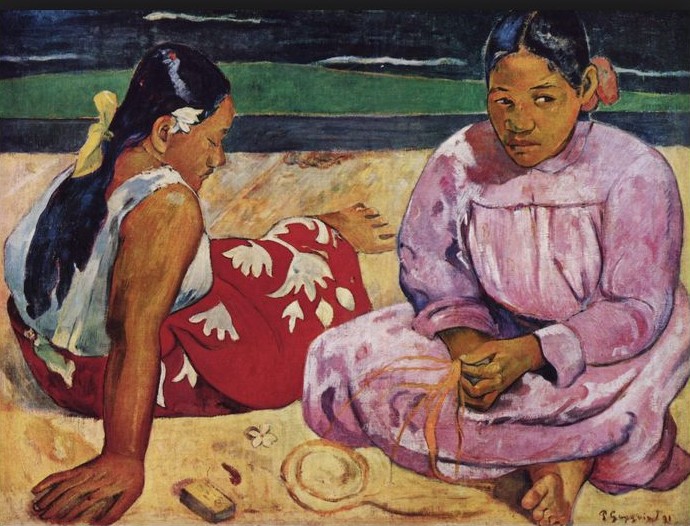 Gauguin donne Thaitiane